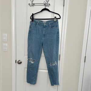 Classic Blue Distressed Women's Jeans